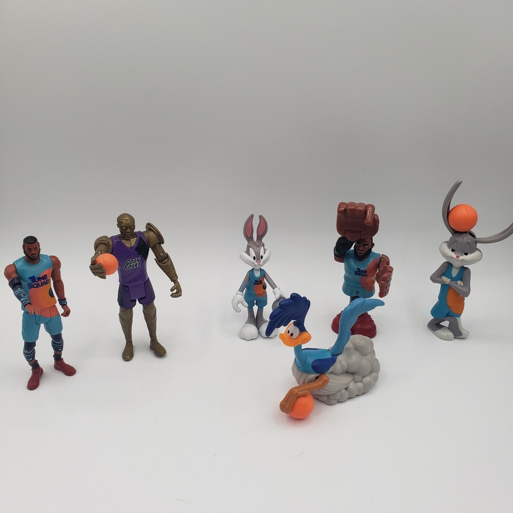 Space Jam Lot of Misc. Action Figures - LeBron, Bugs Bunny & Goon Squad / II